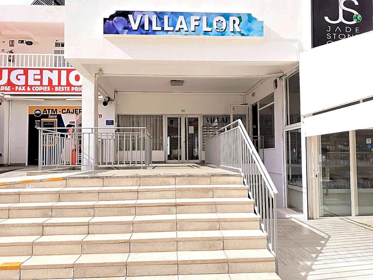 First Line Villa Floor Studio Apartment With Amazing Sea View Air Conditioned Just 50M From The Beach Costa Adeje  Exterior photo